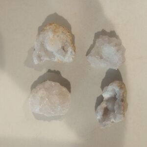 Natural White Crystal Geode Cluster - Home Accents